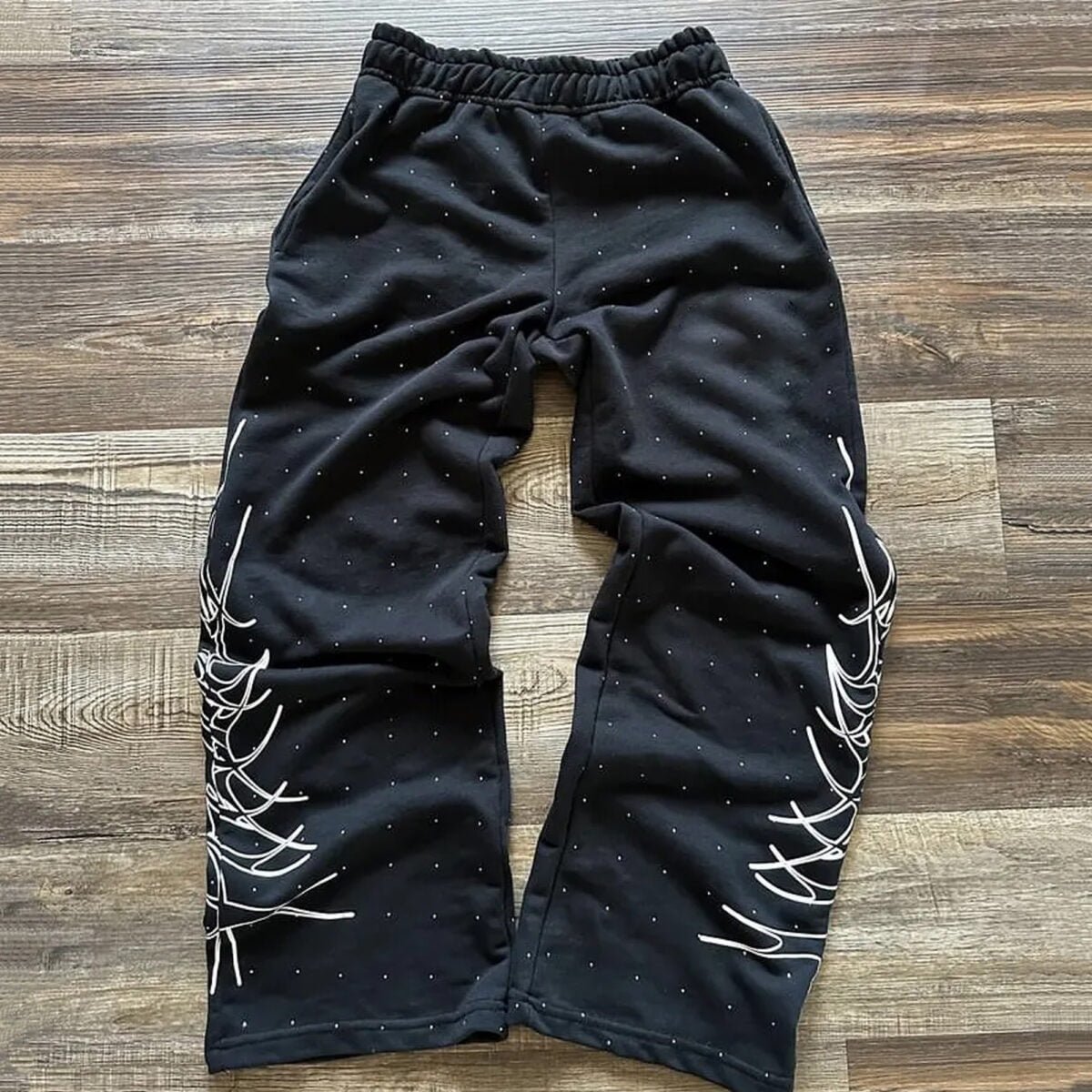 Custom rhinestones sweatpants