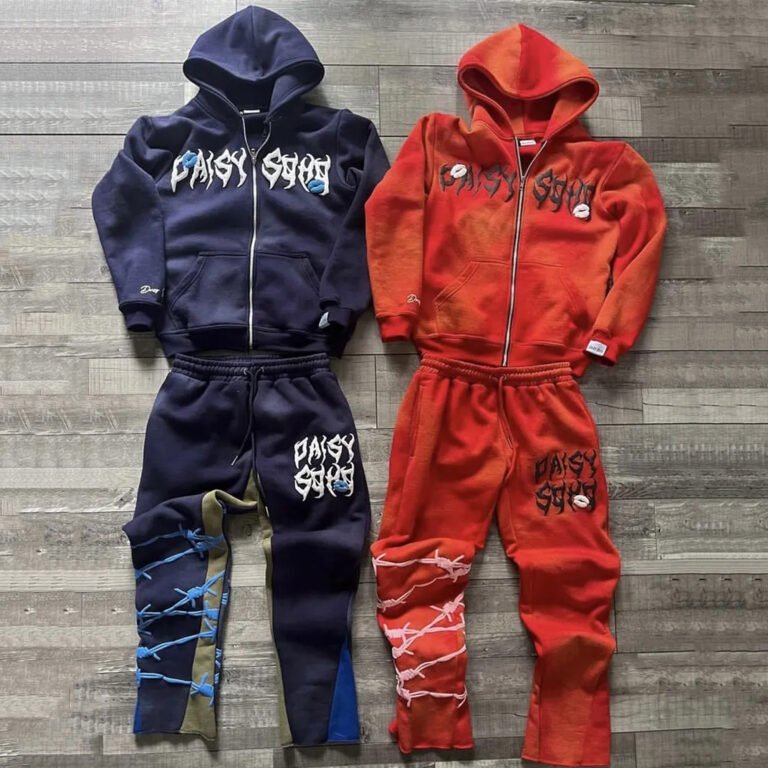 Customized puff print tracksuit