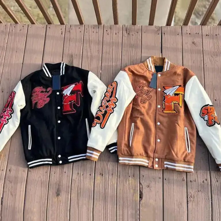 Patchwork customized varsity jacket