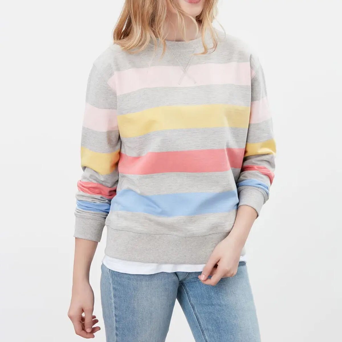 Colorful panels design sweatshirts