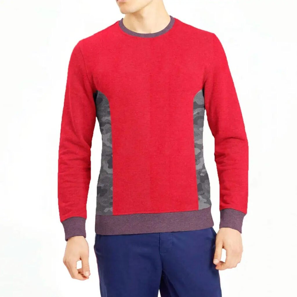 Camo panel custom sweatshirts