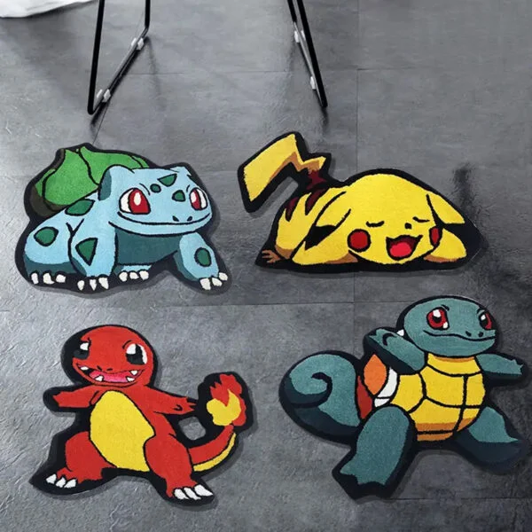 Colorful anime design rugs