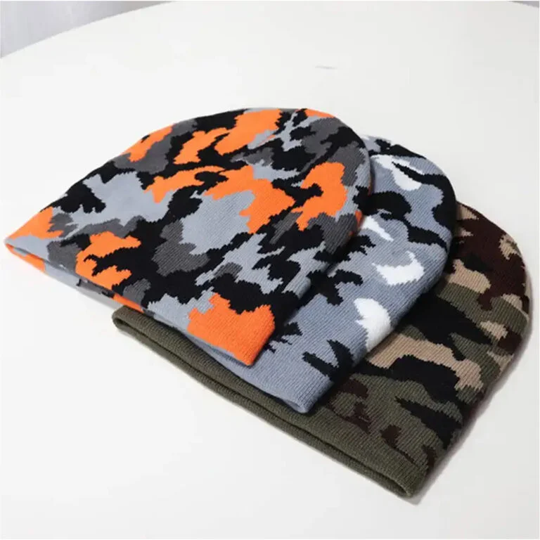 Camo design custom beanies