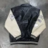 Oversized patched varsity jacket