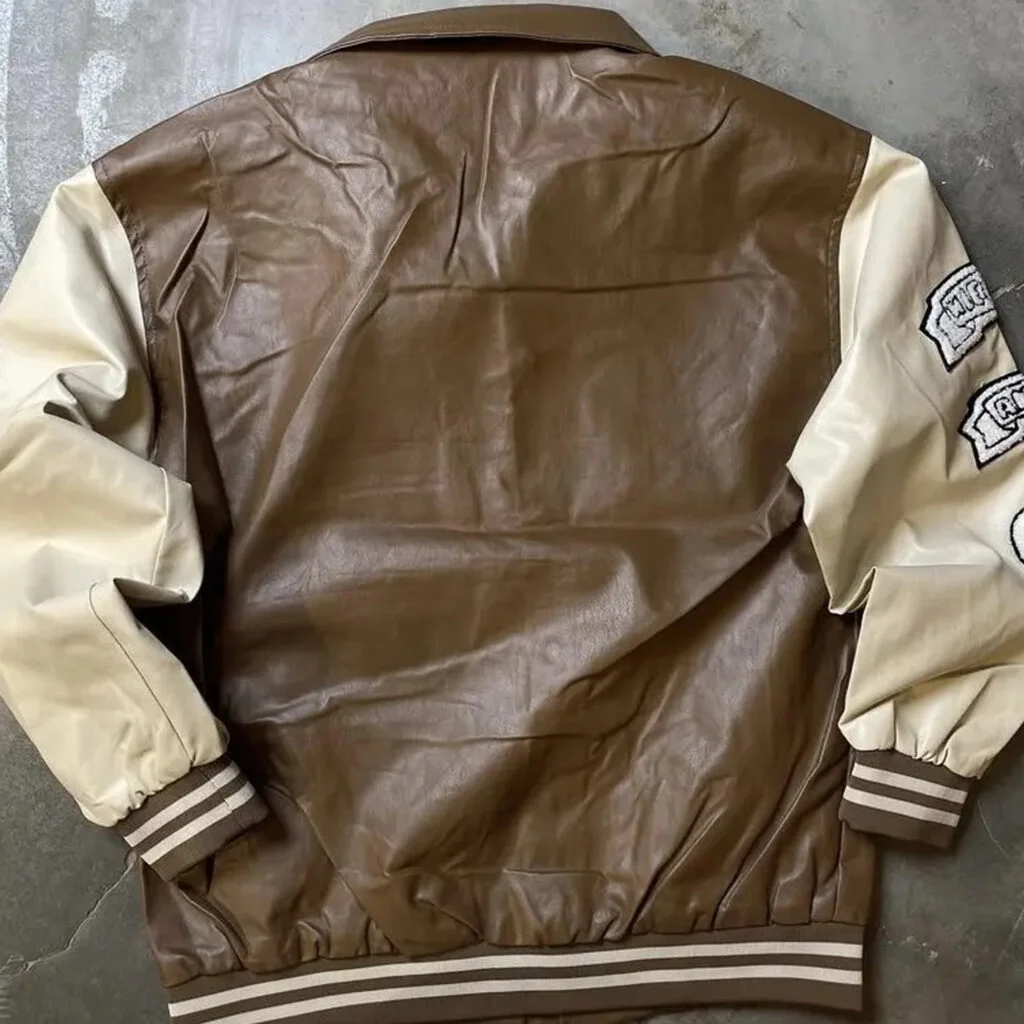 Oversized patched varsity jacket 