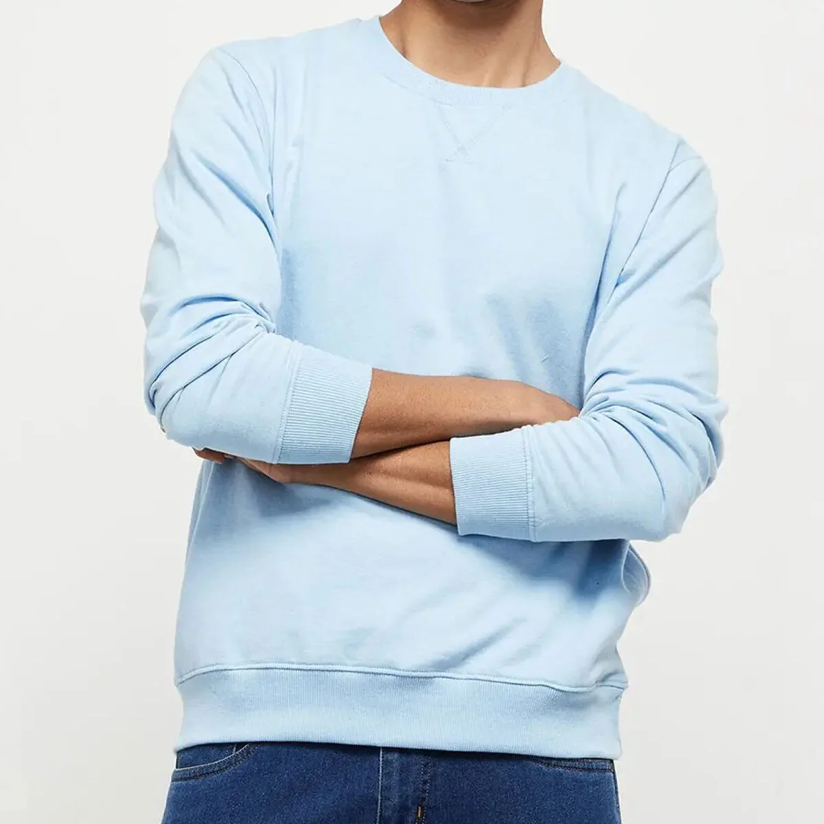 Plain regular fit sweatshirts