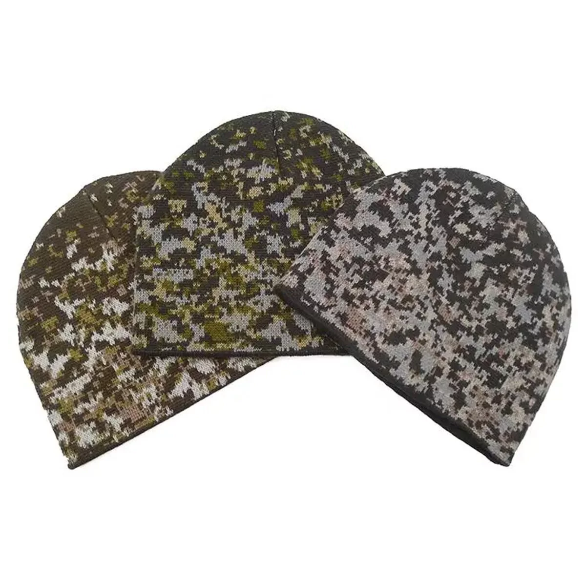 Winter camo short beanies