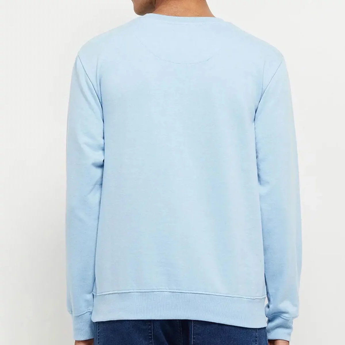 Plain regular fit sweatshirts