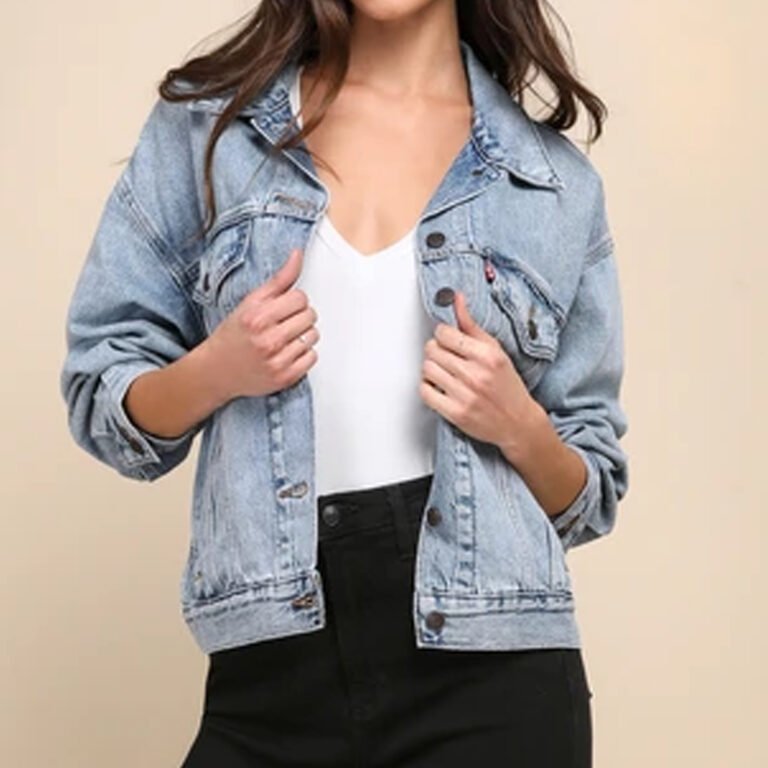 Denim cotton fabric jackets