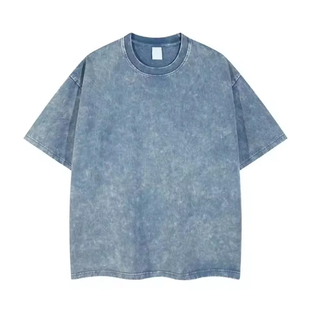 Washed drop shoulder tees