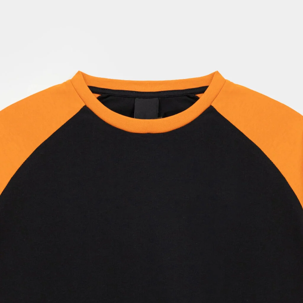 Raglan sleeves panel t-shirts