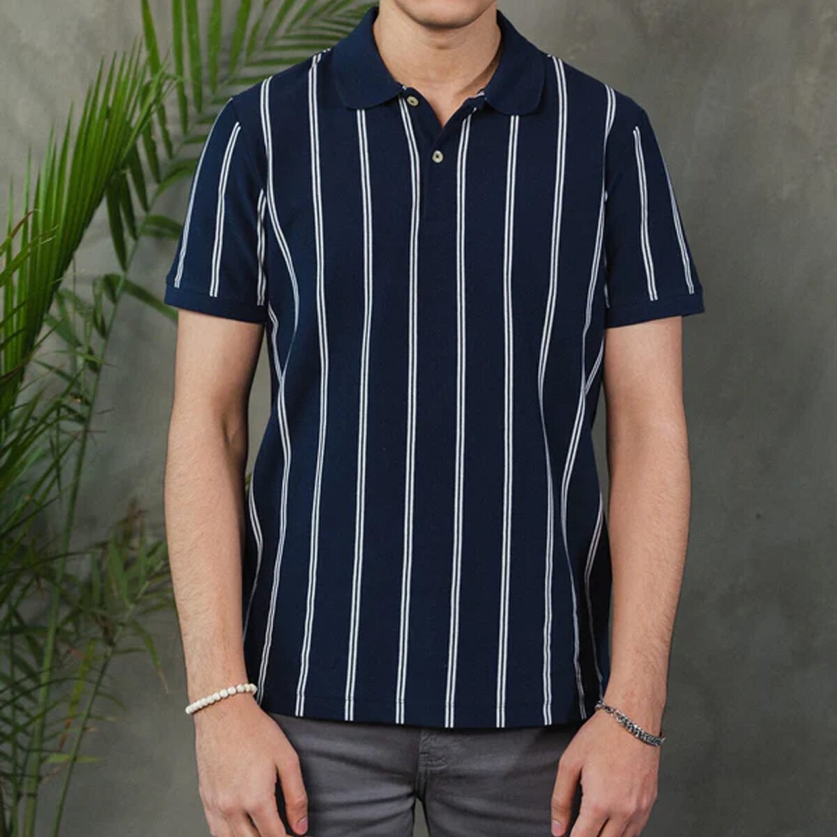 Stripes fashionable polo shirts