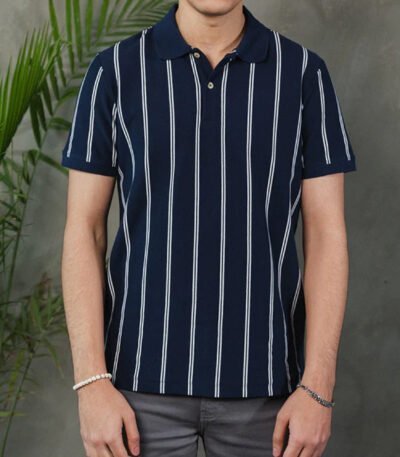 Stripes fashionable polo shirts
