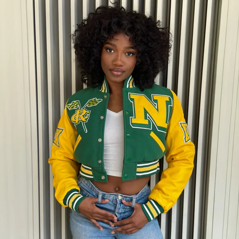 Crop letterman jackets