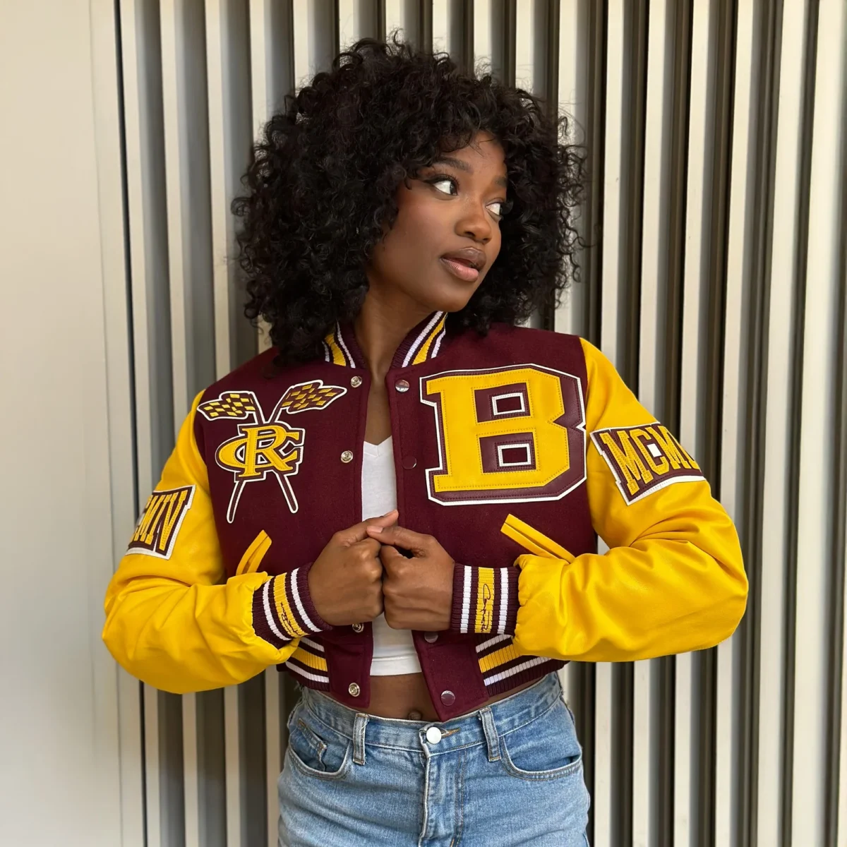 Customized varsity jackets with leather sleeves 20