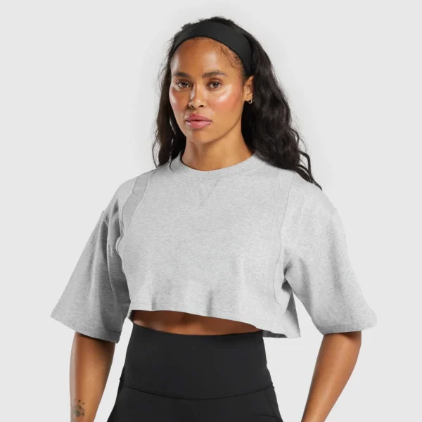 Oversized Boxy Crop Top