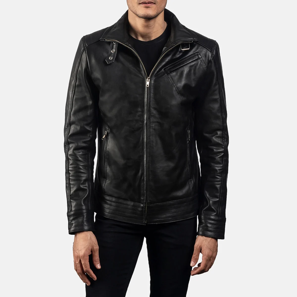 Stylish Black Leather Jacket