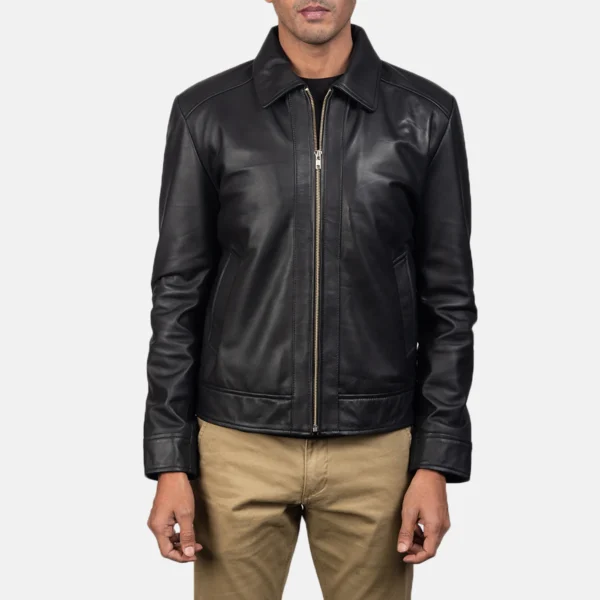 Modern Black Leather Jacket