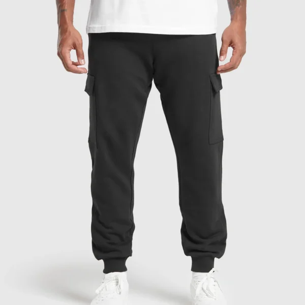 Solid Black Cargo Pants