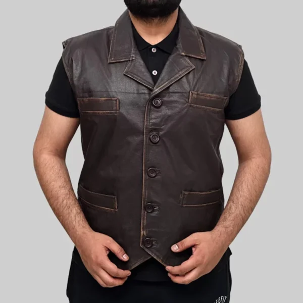 Custom Leather Vests For Men